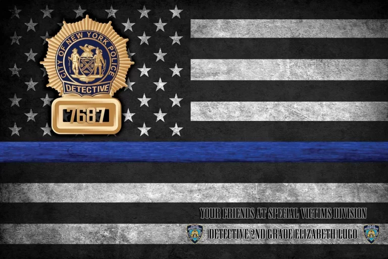 Detective 2nd Grade Elizabeth Lugo shield 7687 From your friends at Special Victims Division